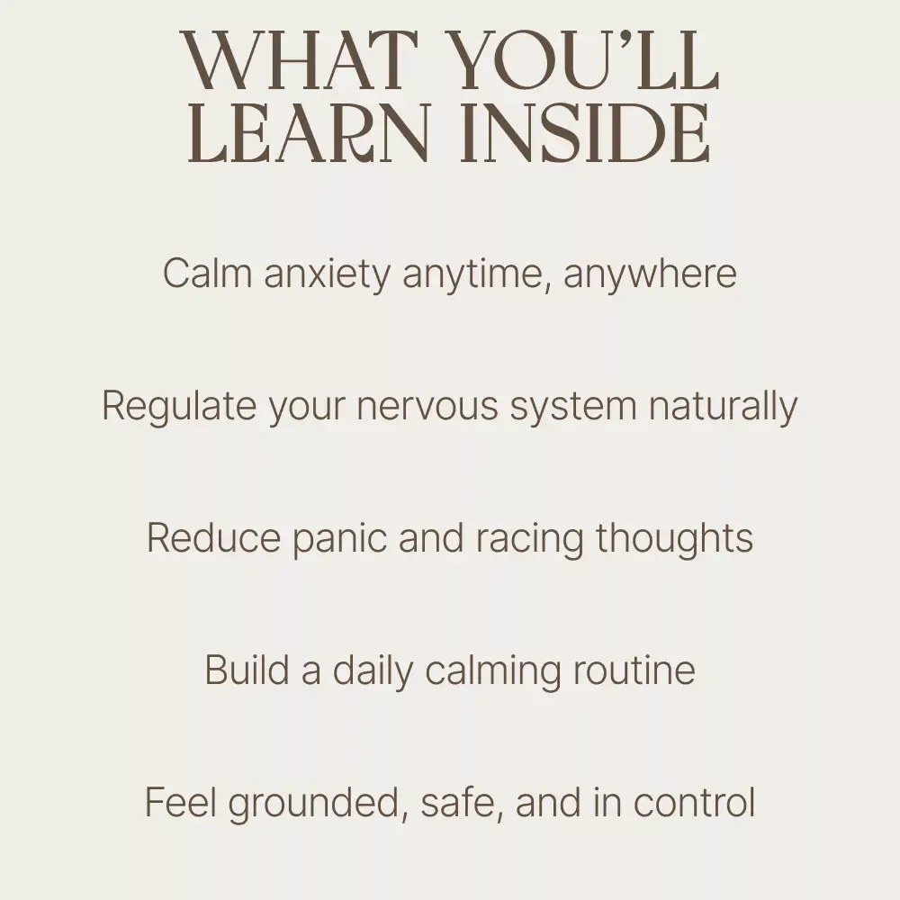 Simple Breathing Exercises to Calm Anxiety and Reclaim Your Peace | Anxiety Relief Guide, Breathing Techniques eBook, Stress & Panic Calm Checklist, Digital Download