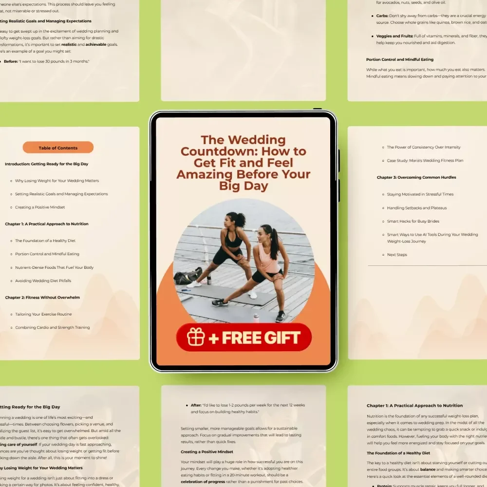 The Wedding Countdown: How to Get Fit and Feel Amazing Before Your Big Day – Wedding Weight Loss Guide, Bridal Fitness & Nutrition Plan, How to Lose Weight for Wedding