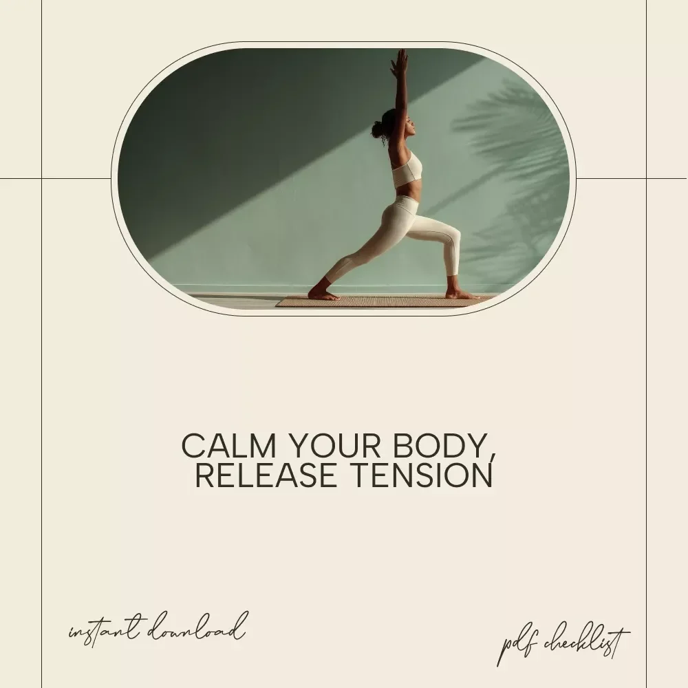 Your Step-by-Step Checklist for Full-Body Calm – Daily Deep Muscle Relaxation Checklist, Stress Relief Reset, PMR Routine for Mind & Body Ease