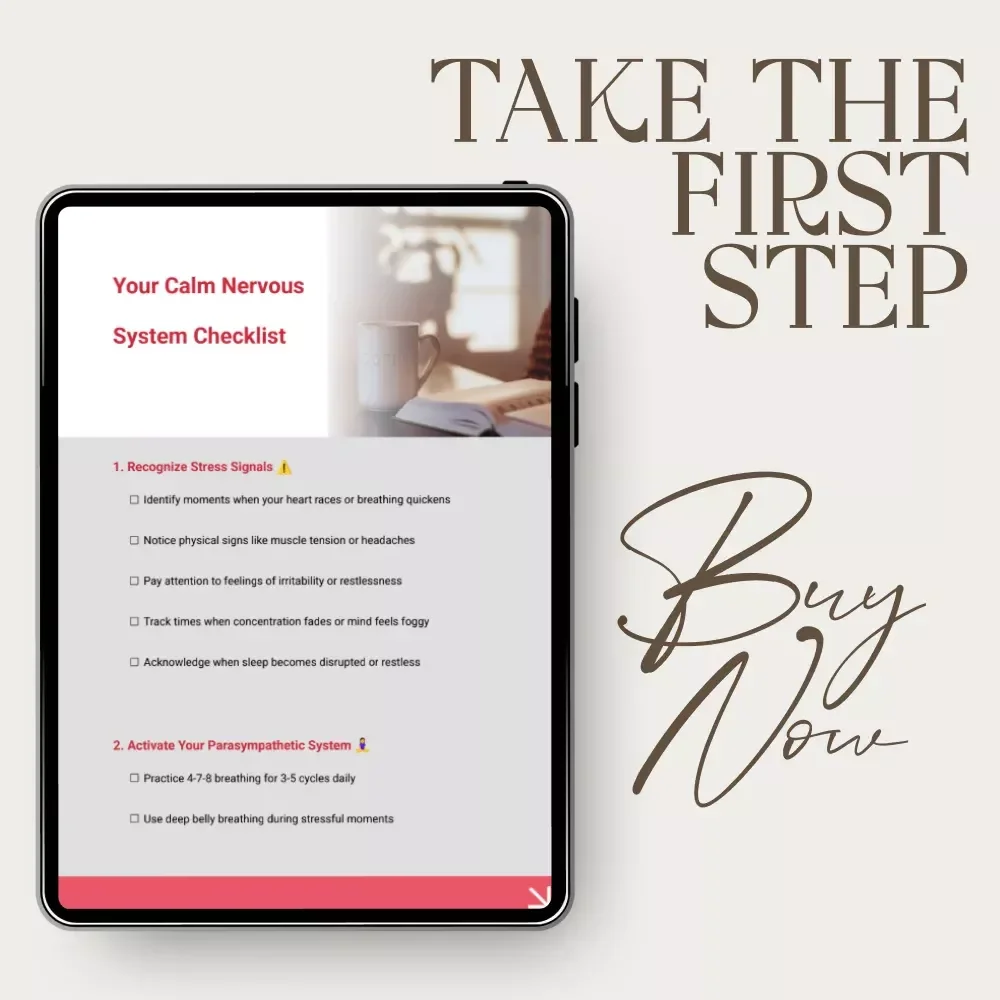Your Calm Nervous System Checklist – Digital Guide to Reduce Stress, Promote Relaxation, and Build Mindfulness Habits