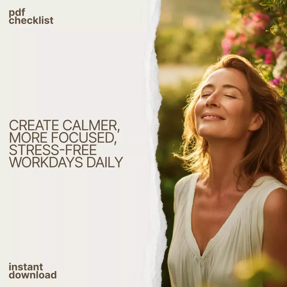 The Menopause Calm & Confidence Checklist – Printable Menopause Guide, Relaxation & Self-Care Checklist, Digital Download for Stress Relief & Balance