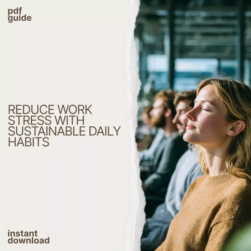 Find Calm and Clarity in Every Workday – Stress Management Guide, Burnout Prevention eBook, Workplace Wellness Digital Download