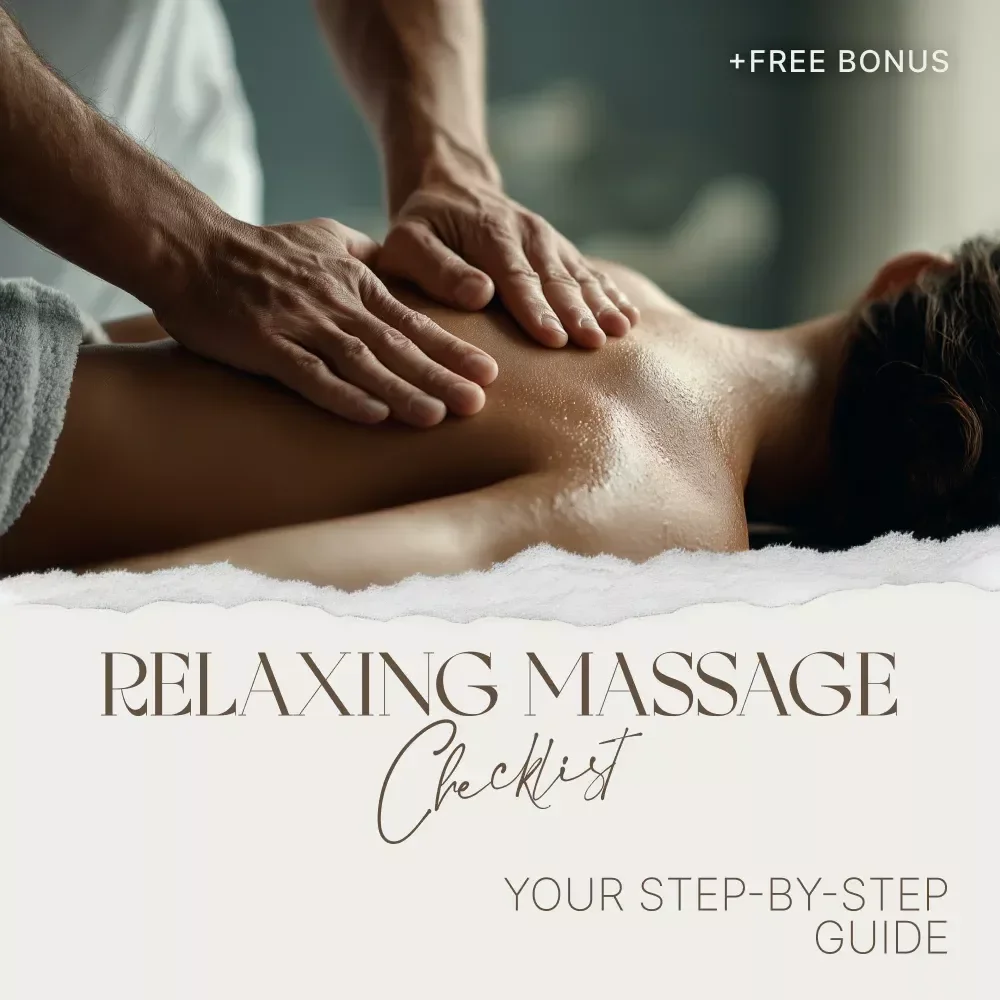 The Relaxing Massage Checklist: Your Step-by-Step Guide for a Soothing, Stress-Free, and Relaxing Massage at Home | Digital Download Checklist