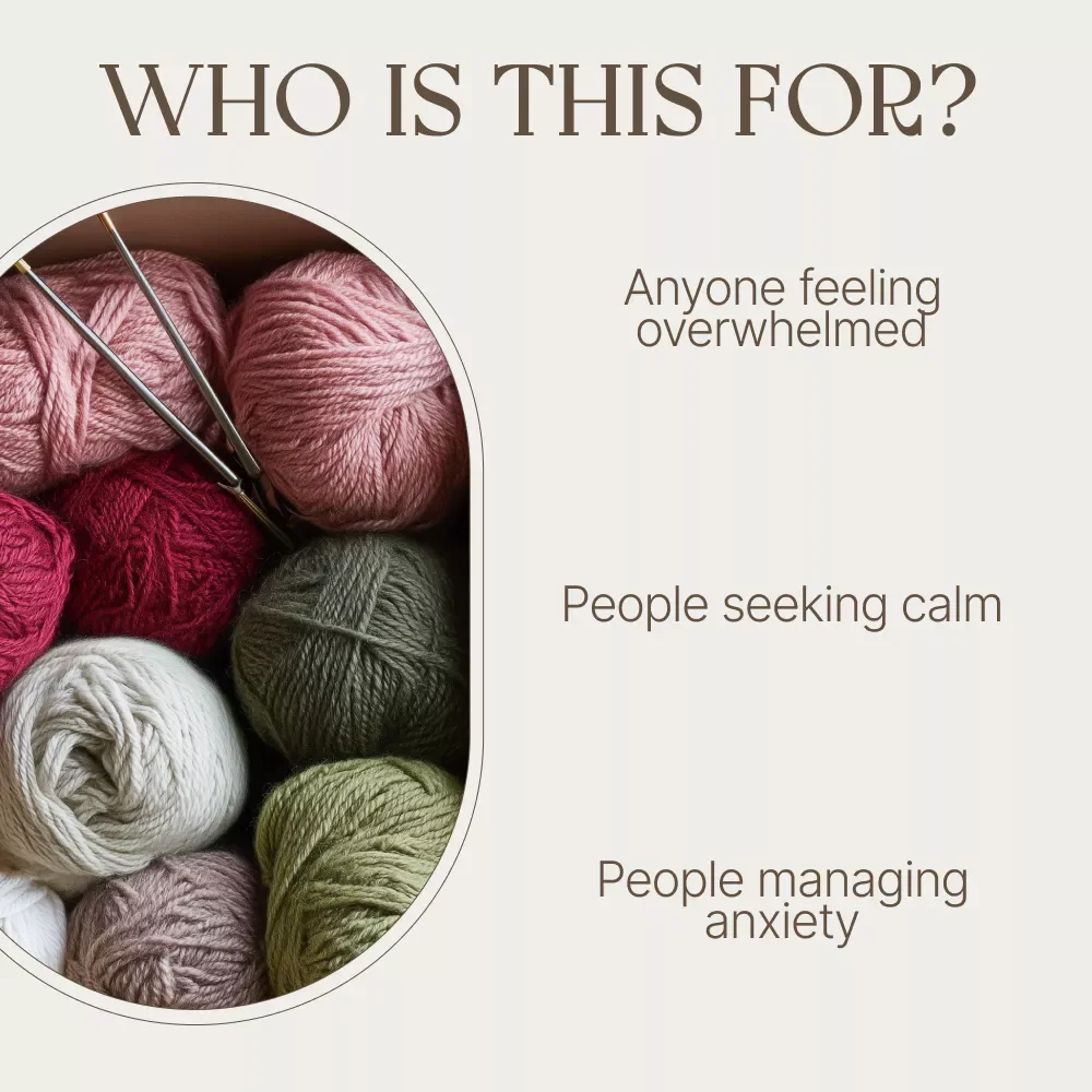 How Knitting Soothes the Mind and Heals the Heart – Mindful Knitting eBook for Calm Living, Creativity & Knitting and Stress Reduction