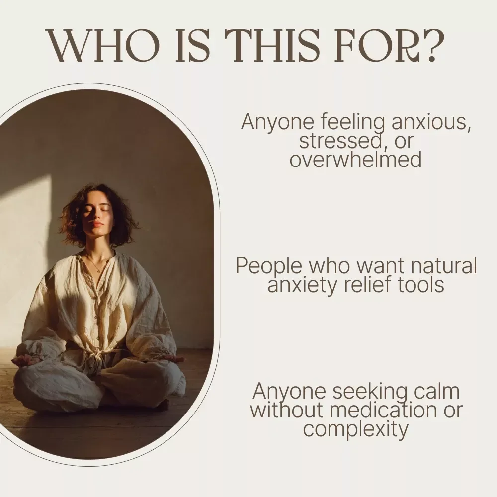 Simple Breathing Exercises to Calm Anxiety and Reclaim Your Peace | Anxiety Relief Guide, Breathing Techniques eBook, Stress & Panic Calm Checklist, Digital Download