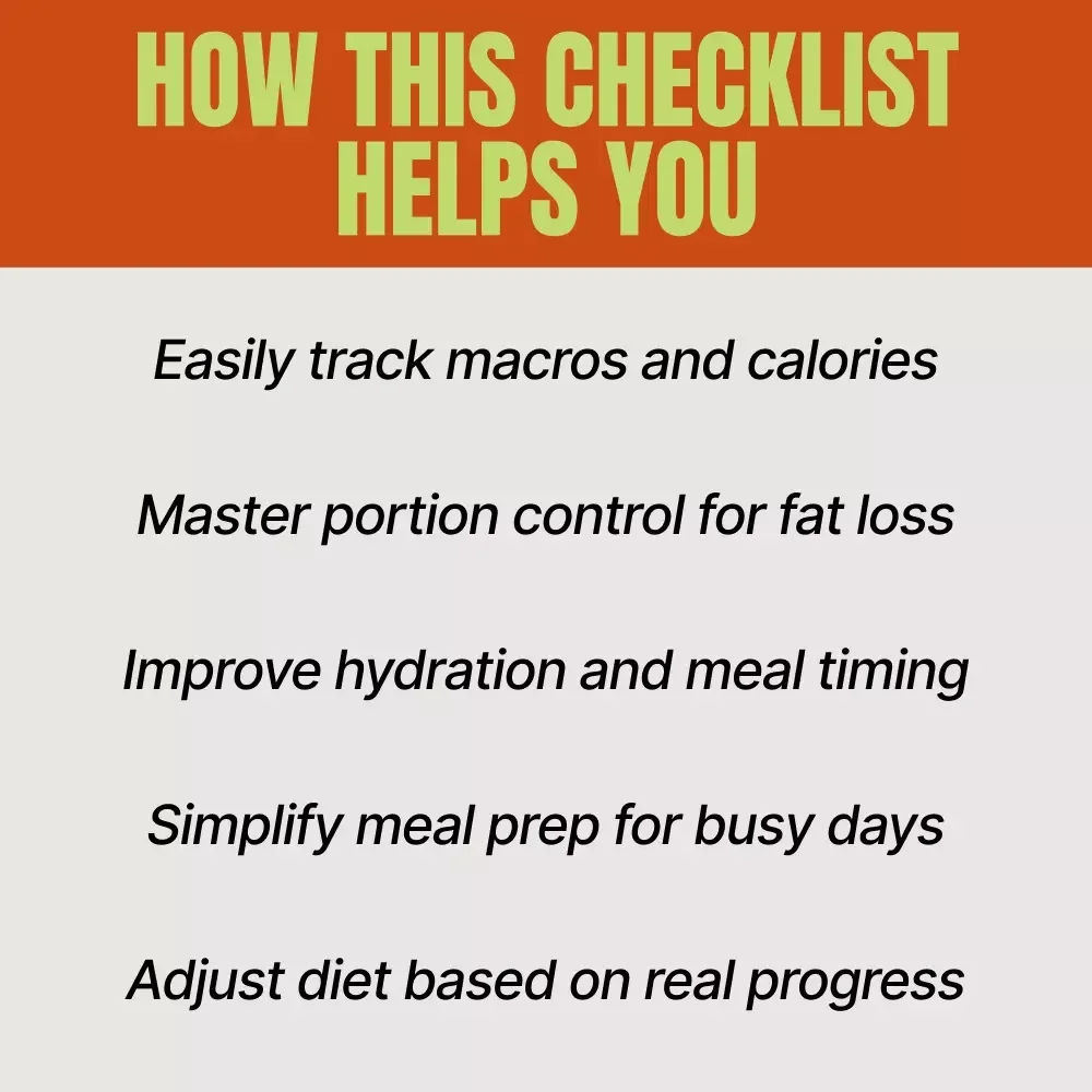 The Men’s Healthy Weight Loss Checklist – Ultimate Digital Guide for a Healthy Diet for Weight Loss Male