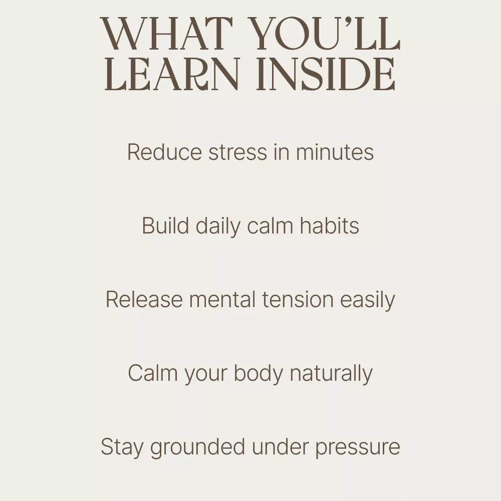 Simple Calming Exercises to Reset Your Mind and Body | Calming Exercises Guide for Stress Relief, Mindfulness, Deep Breathing & Daily Calm Routine