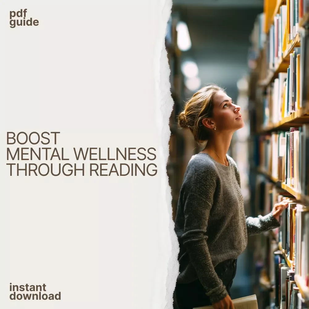 Your Reading for Wellness Action Checklist | Digital Download to Boost Mental Health Through Reading