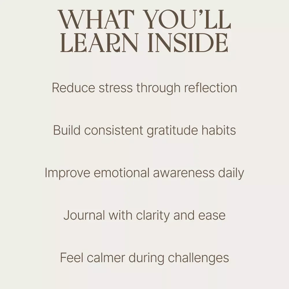 Unlocking Peace Through Gratitude Journaling – Guided Digital Journal for Calm & Clarity | Mindfulness Guide with Gratitude Journal Prompts for Mental Health
