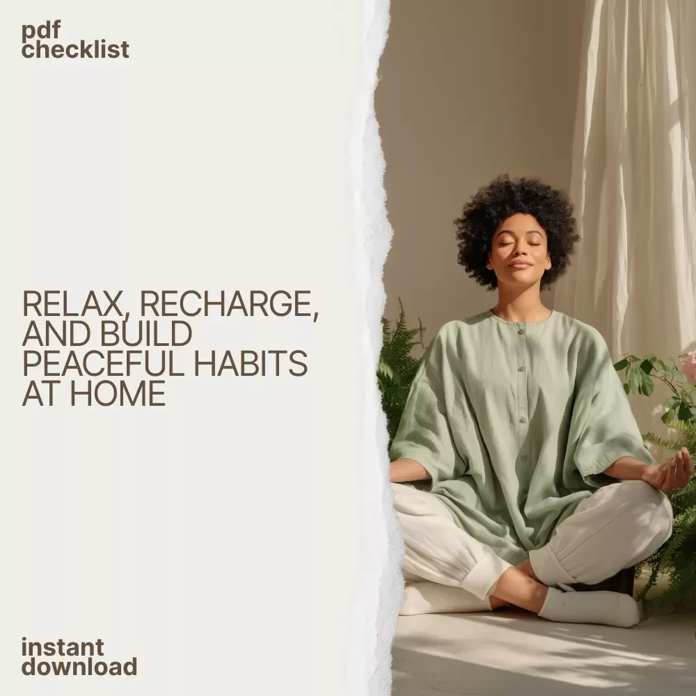 The Ultimate Find-Your-Calm-At-Home Checklist - A Simple Guide to Daily Peace and Mindfulness