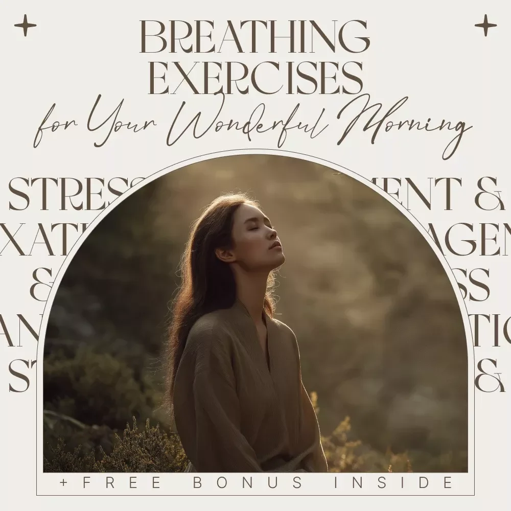 Breathing Exercises for Your Wonderful Morning Guide | Morning Breathing Exercises Guide for Calm, Focus & Energy | Digital Download