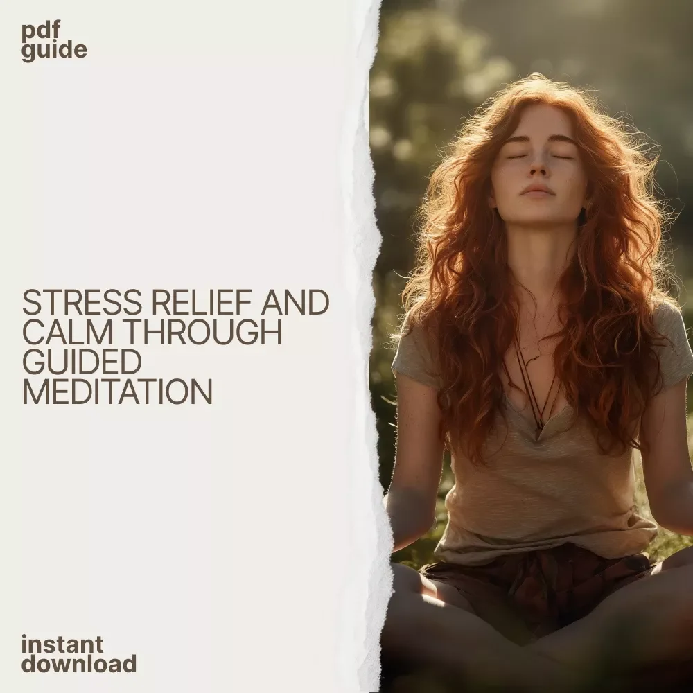 Your Guided Journey to Stress Reduction Through Meditation – Digital Download eBook, Stress Relief Guide, Mindfulness & Meditation Techniques for Anxiety, Relaxation, and Personal Growth