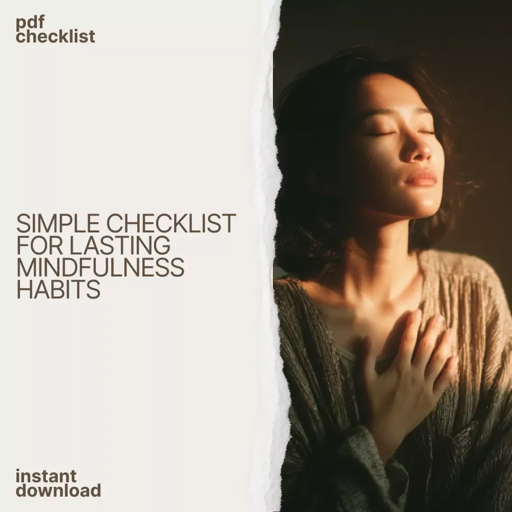 Mindfulness Made Simple: Your MBSR Practice Checklist | mbsr mindfulness based stress reduction Daily Routine Guide