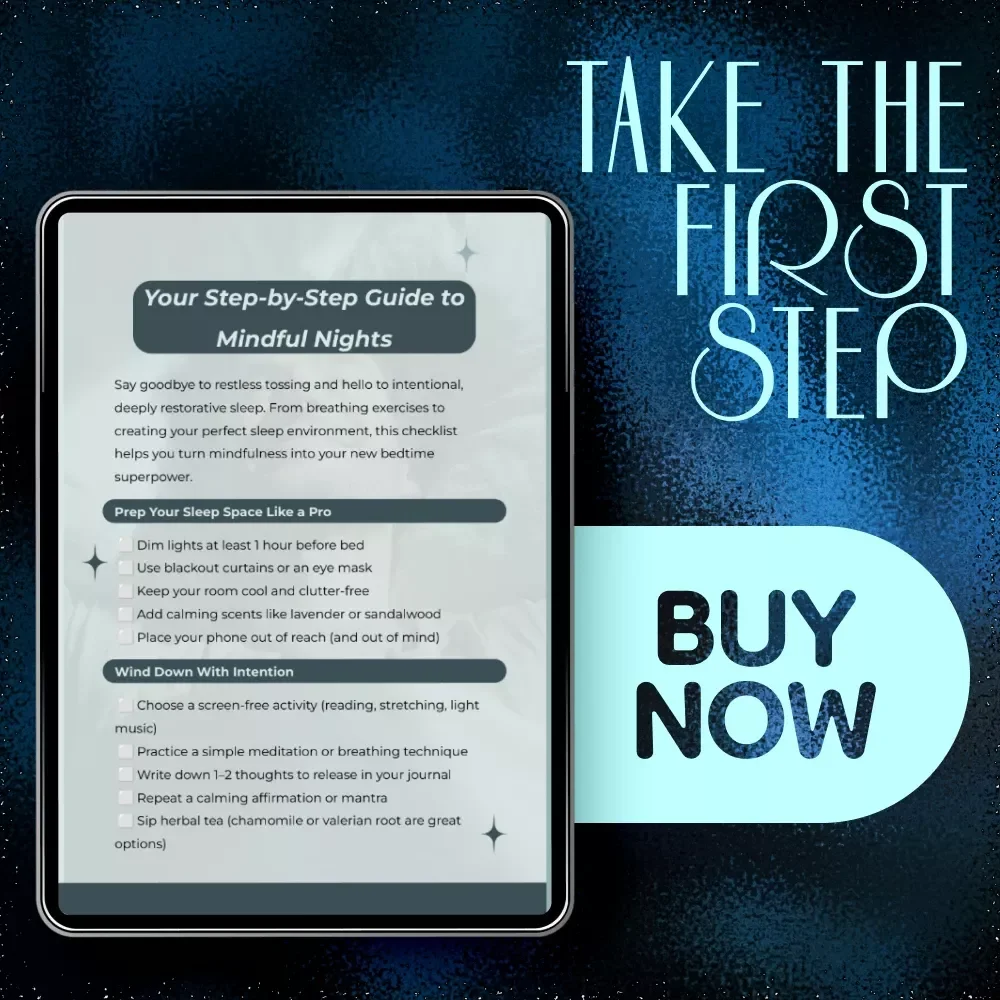 Your Step-by-Step Guide to Mindful Nights – Digital Checklist for Mindful Meditation for Sleep, Evening Rituals & Relaxation