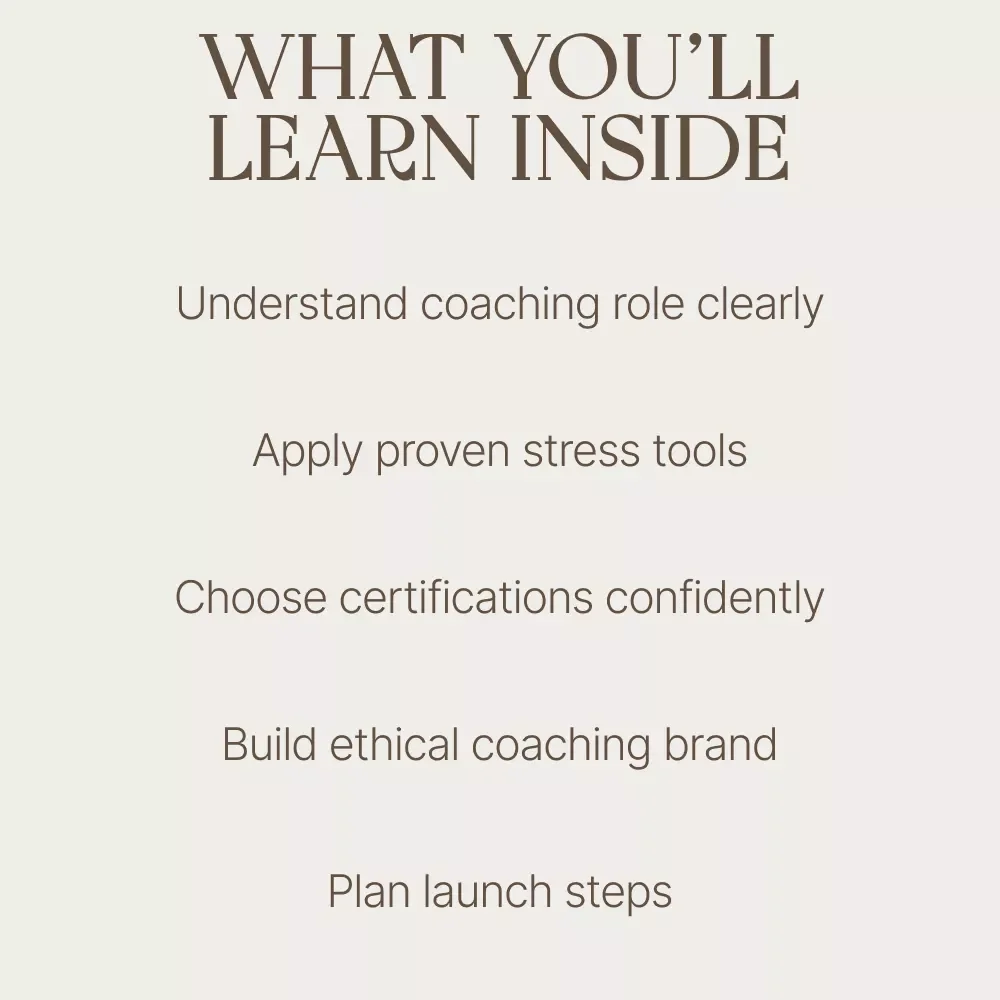 Your Path to Becoming a Trusted Stress Reduction Coach | Professional Guide to Start, Certify & Build a Meaningful Coaching Career