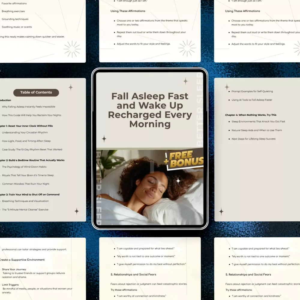 Fall Asleep Fast and Wake Up Recharged Every Morning | Digital Sleep Guide | How to Sleep Instantly at Night | Proven Night Routine & Mind Reset