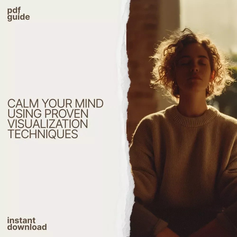 Calm Your Mind with Visualization Techniques That Actually Work | Stress Relief Guide, Mindfulness eBook, Anxiety Support Digital Download