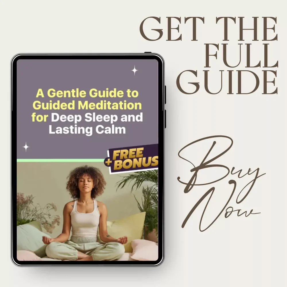 A Gentle Guide to Guided Meditation for Deep Sleep and Lasting Calm | Digital Download Sleep Meditation Guide, Relaxation eBook, Guided Meditation for Insomnia & Stress Relief