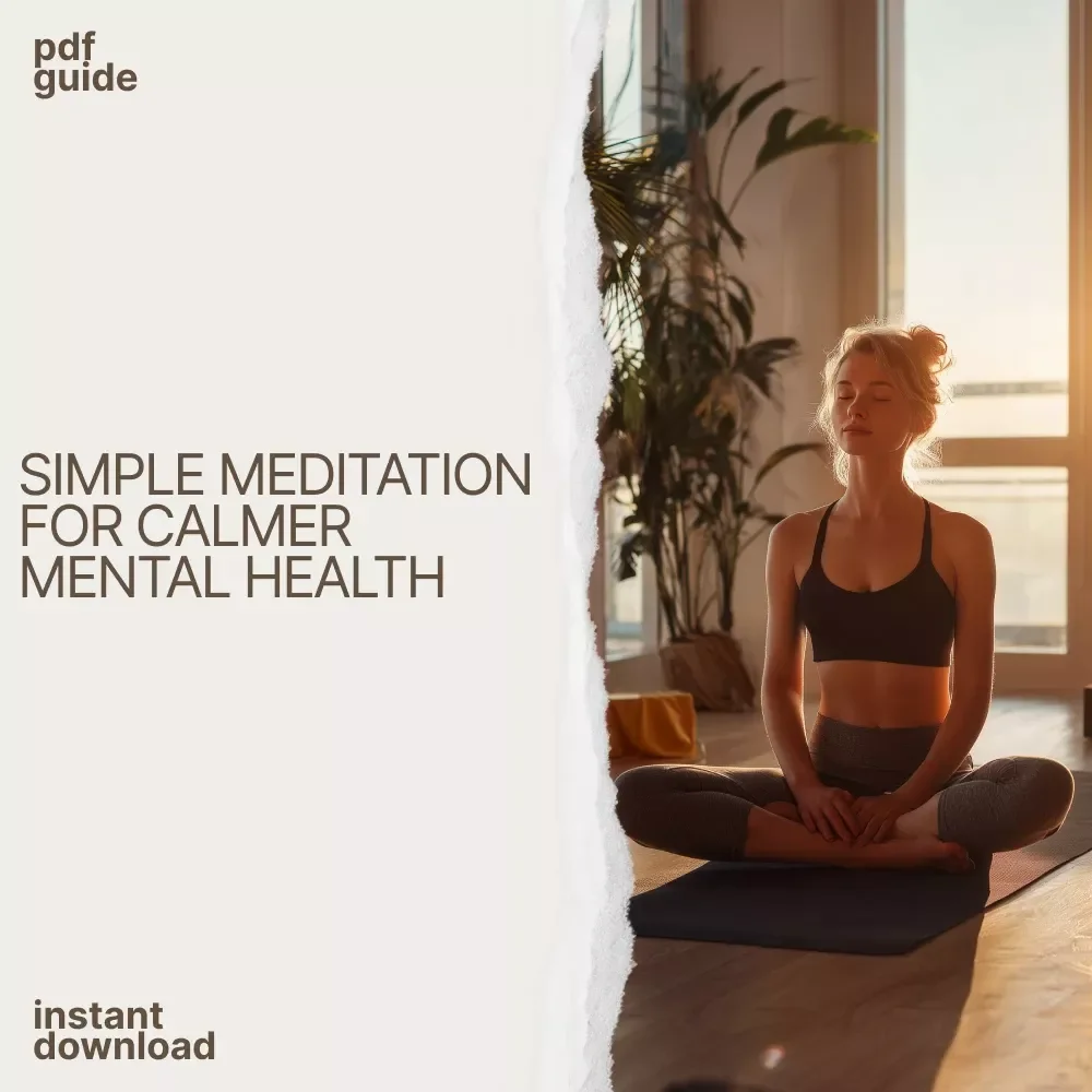 A Fun & Focused Meditation Checklist for Better Mental Health | Daily Mindfulness Routine, Stress Relief Guide, Can Meditation Improve Mental Health