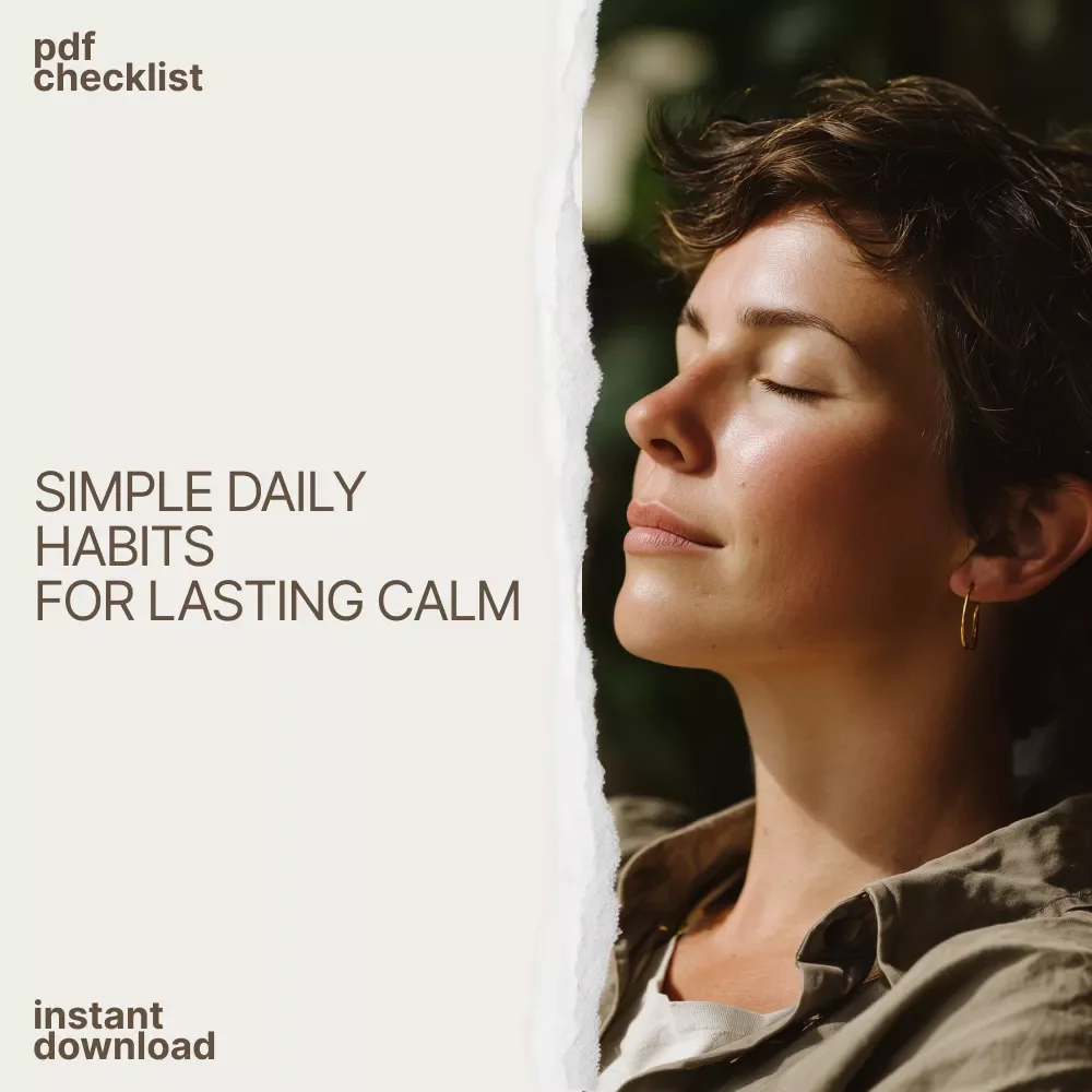 Your Stress-Free Life Checklist | Simple Stress Reduction Activities for Daily Calm, Balance, and Mental Wellness