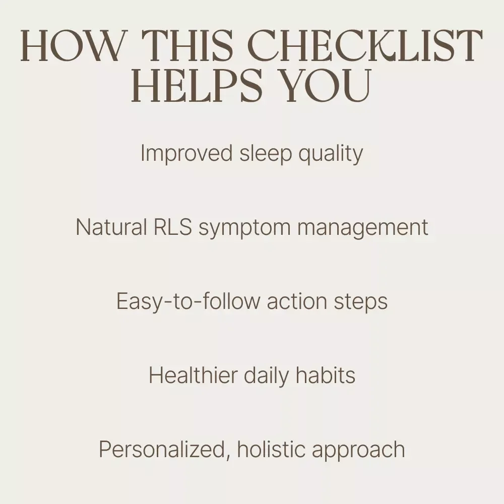Your Restless Legs Rescue Checklist: How to Stop RLS and Reclaim Your Nights