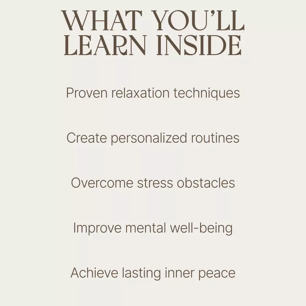 Your Practical Guide to Mind Relaxation and Inner Peace - eBook for Stress Relief and Personal Growth