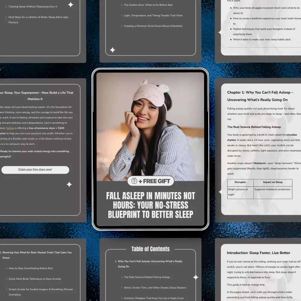 Fall Asleep in Minutes Not Hours: Your No-Stress Blueprint to Better Sleep | Easy Night Routine Guide for Anyone Learning how to sleep faster