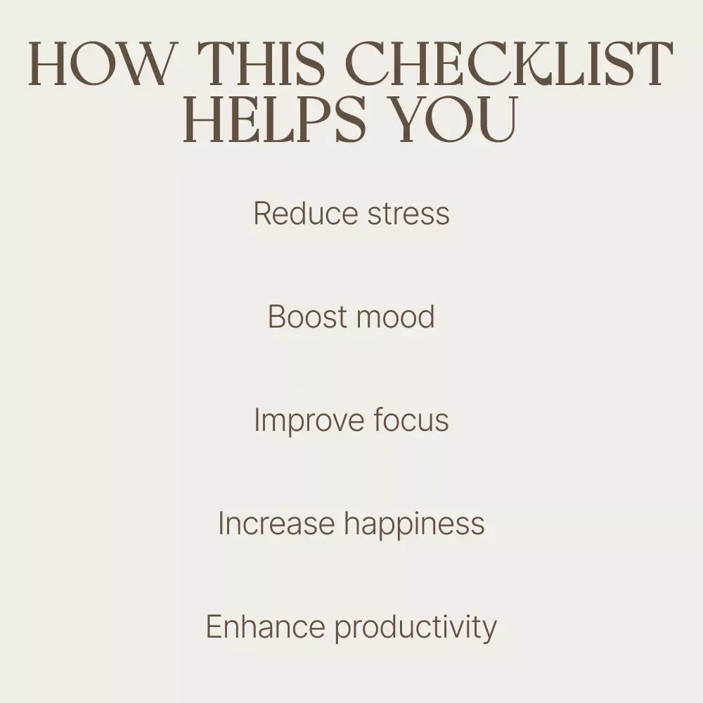 Nature’s Healing Power Checklist: Boost Your Mental Health with the Benefits of Nature