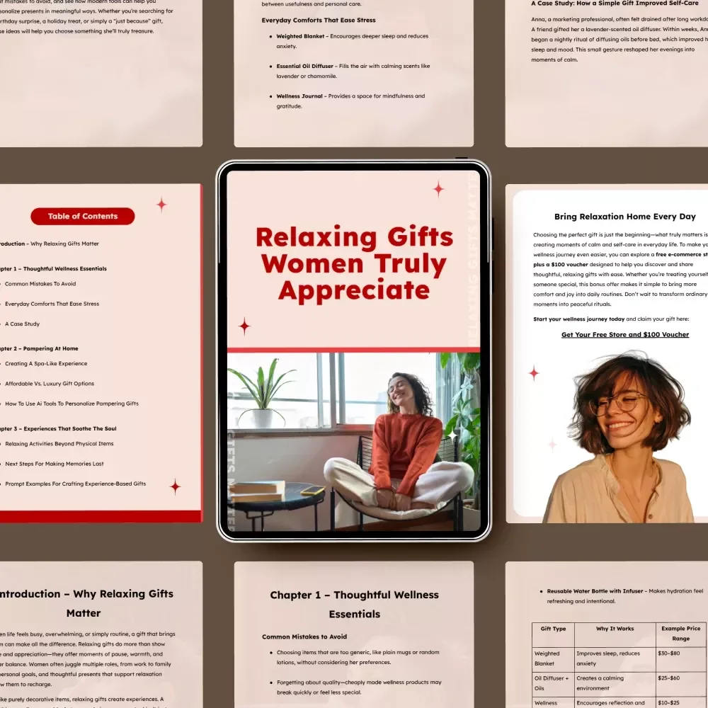 Relaxing Gifts Women Truly Appreciate – The Ultimate Guide for Thoughtful, Stress-Relieving Gifts for Her