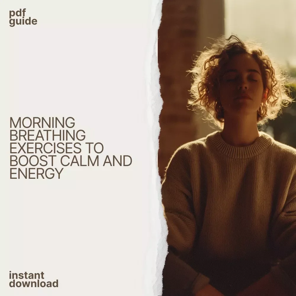 Breathing Exercises for Your Wonderful Morning Guide | Morning Breathing Exercises Guide for Calm, Focus & Energy | Digital Download