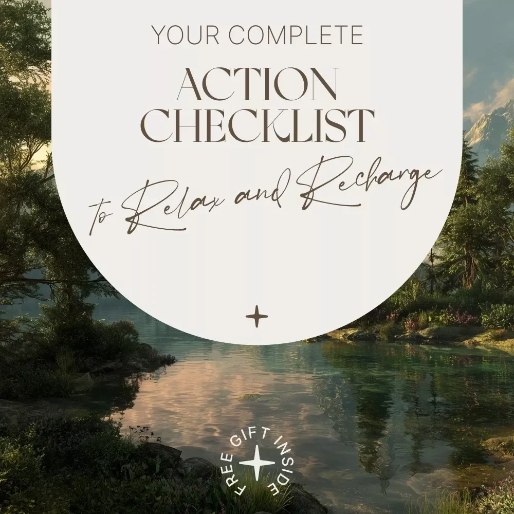 Your Complete Action Checklist to Relax and Recharge | Daily Self-Care Planner, Mindfulness Routine, Simple Relaxation Exercises Checklist