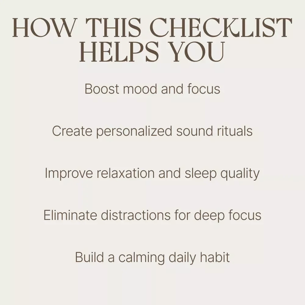 The Calm Sound Ears-Only Escape Checklist – A Step-by-Step Guide to Relaxation and Focus