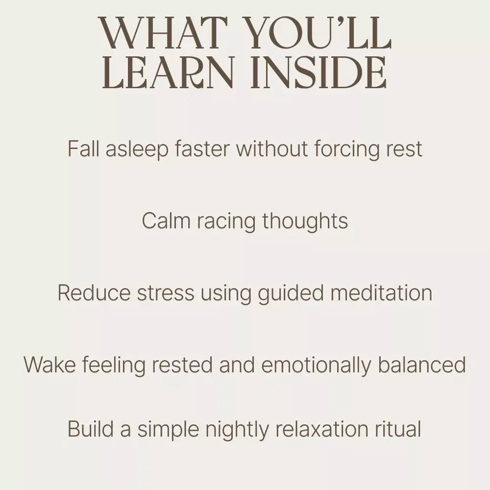 A Gentle Guide to Guided Meditation for Deep Sleep and Lasting Calm | Digital Download Sleep Meditation Guide, Relaxation eBook, Guided Meditation for Insomnia & Stress Relief
