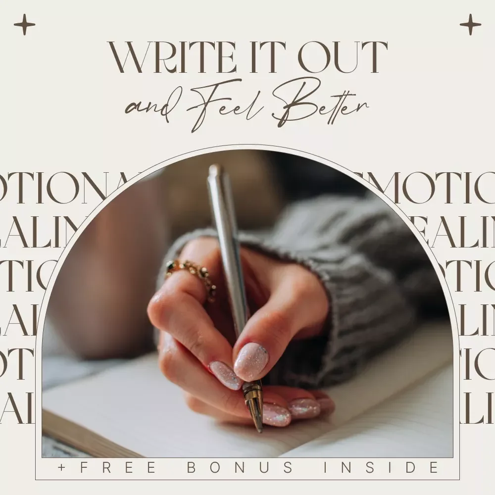 Write It Out and Feel Better – Guided Journal for Emotional Healing, How to Journal Your Feelings for Mental Health, Digital Download Guide