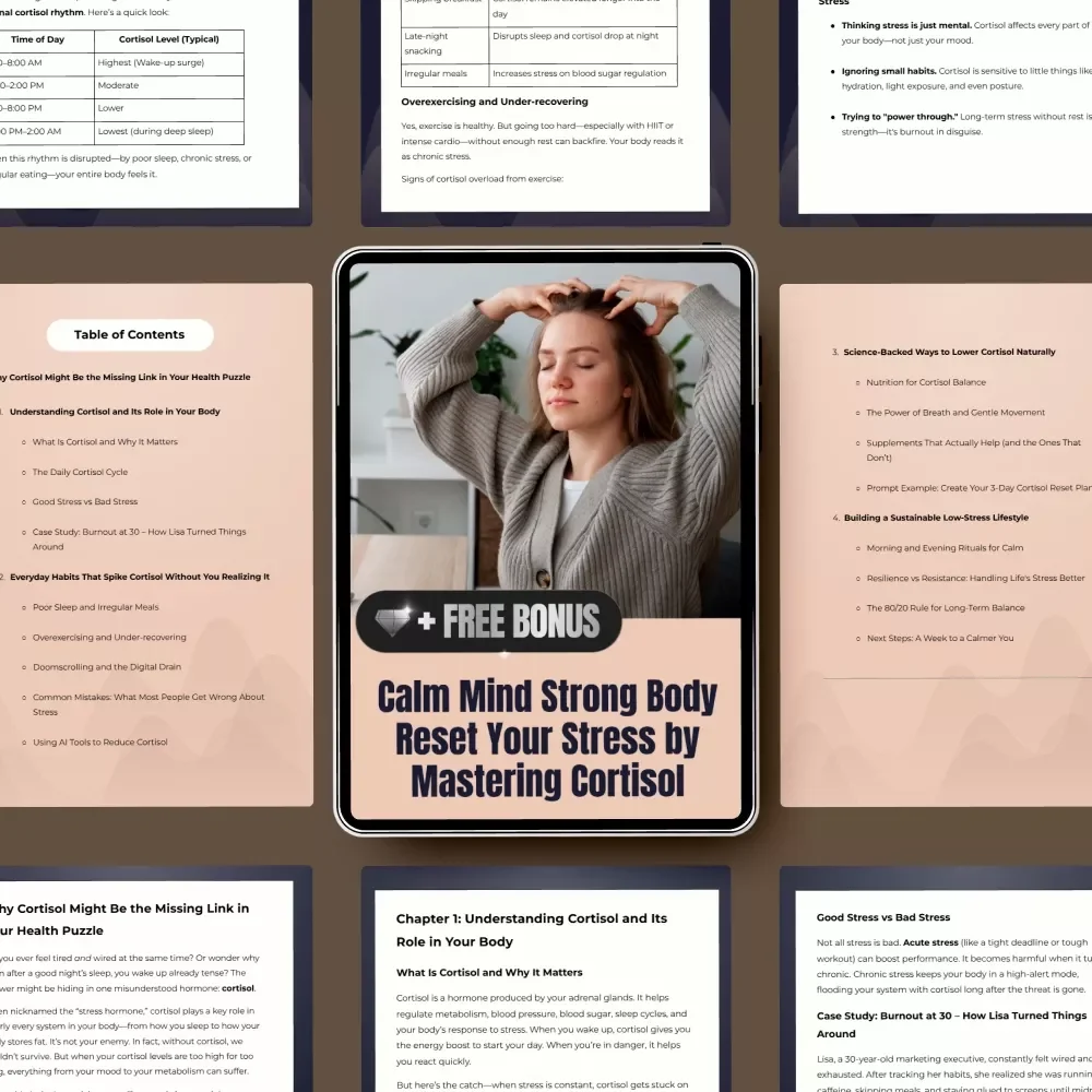 Calm Mind Strong Body: Reset Your Stress by Mastering Cortisol – A Guide to Cortisol Hormone Reduction