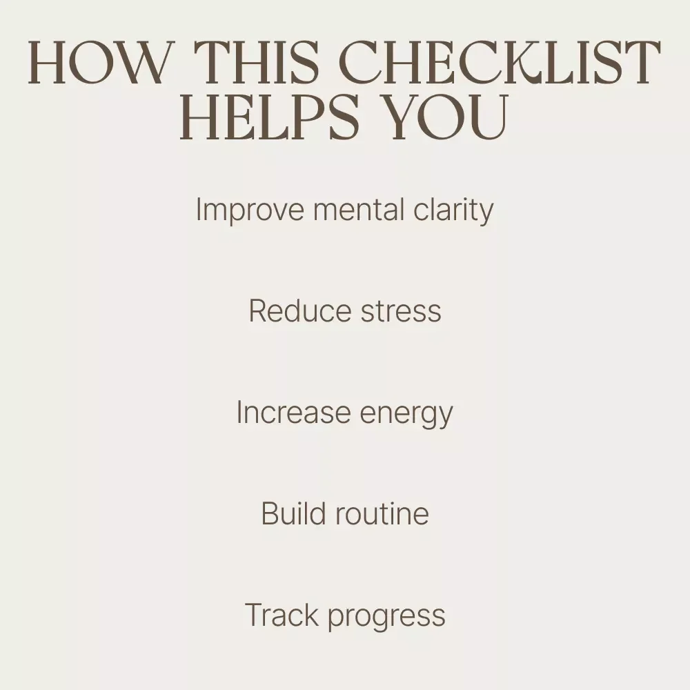 The Runner's Mind Reset Checklist: A Simple Guide to Using Running for Better Mental Health