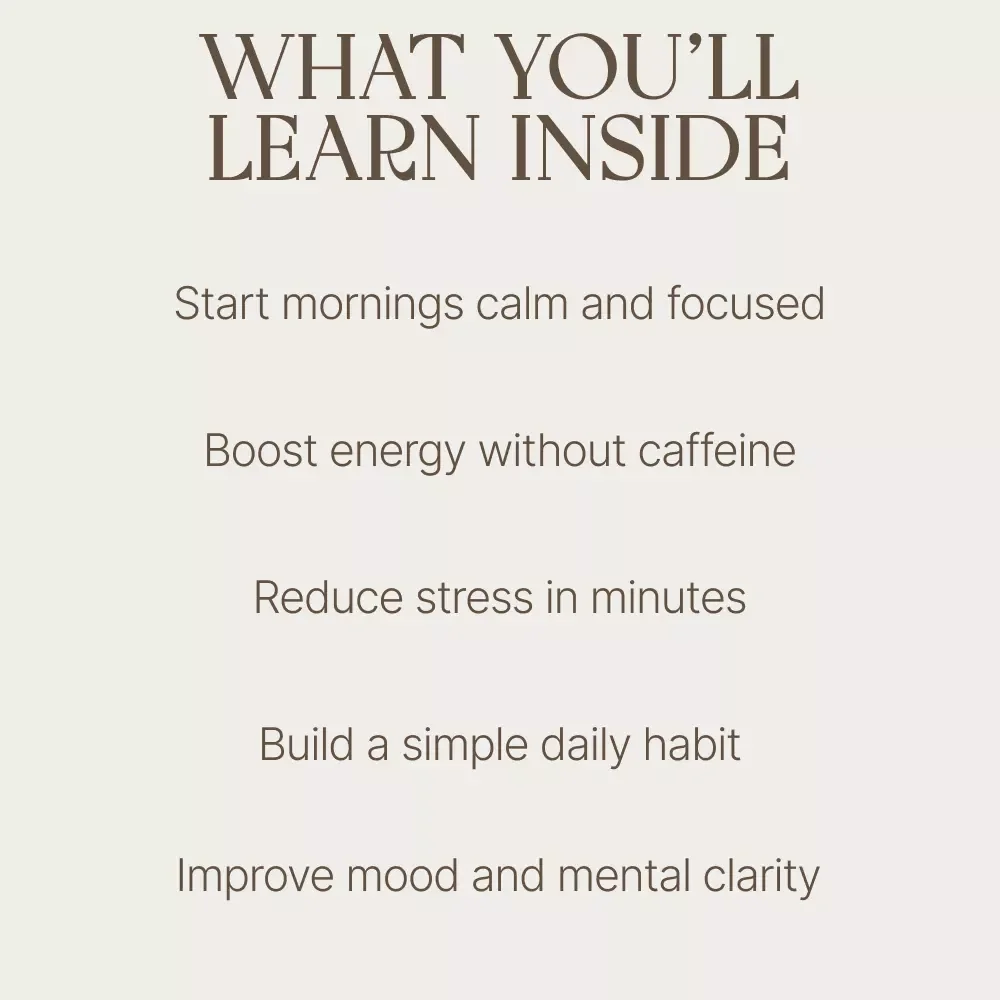Breathing Exercises for Your Wonderful Morning Guide | Morning Breathing Exercises Guide for Calm, Focus & Energy | Digital Download