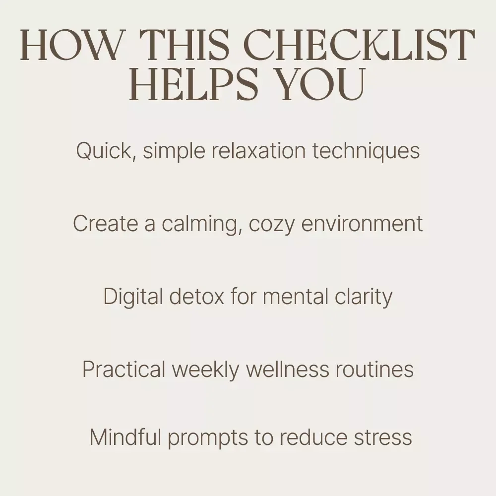 The Ultimate Find-Your-Calm-At-Home Checklist - A Simple Guide to Daily Peace and Mindfulness
