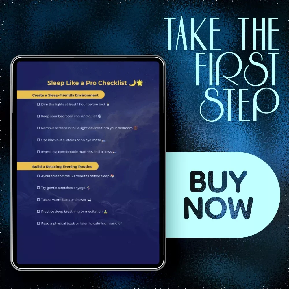 Sleep Like a Pro Checklist – How to Increase the Amount of Deep Sleep | Digital Download