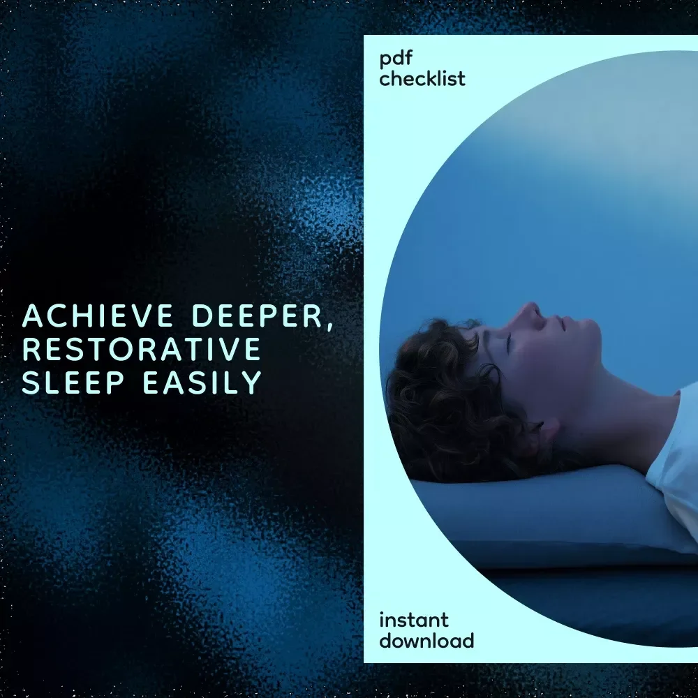 Sleep Like a Pro Checklist – How to Increase the Amount of Deep Sleep | Digital Download