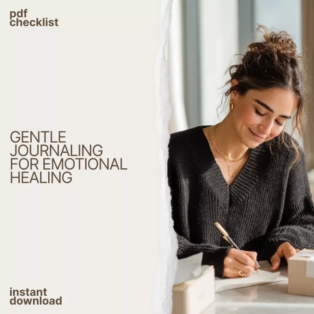 Emotional Healing – A Gentle Journaling Checklist: how to journal your feelings for mental health