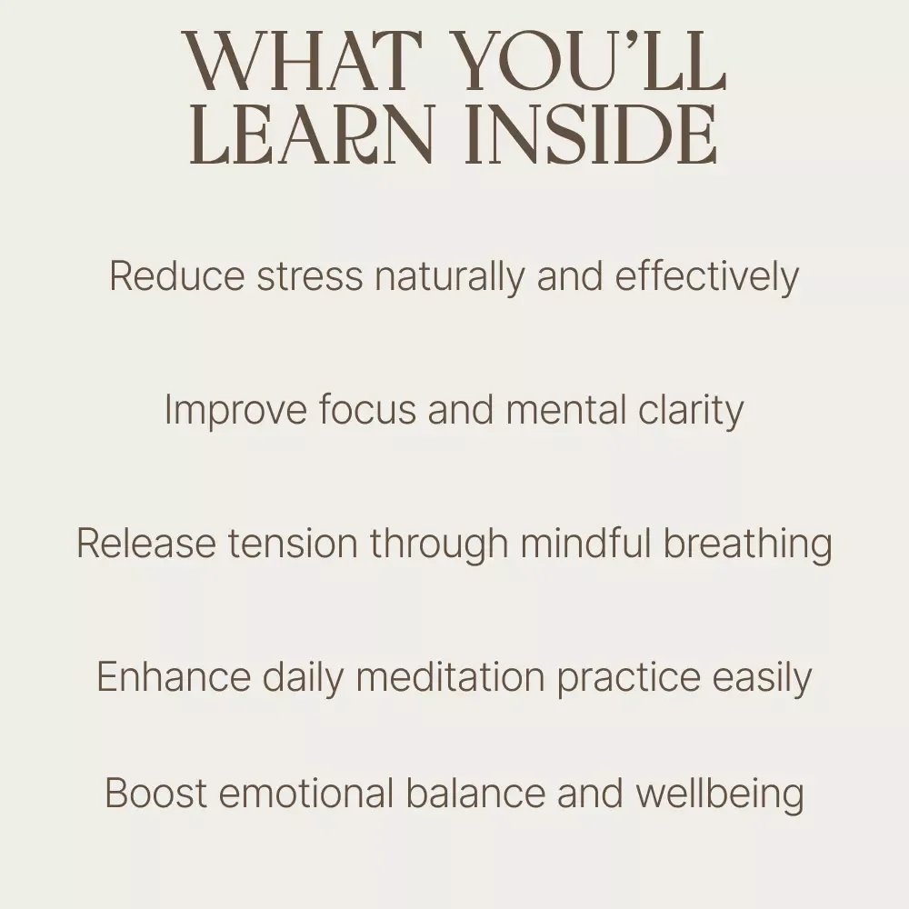 Breathe Easy Again – A Gentle Guide to Stress Relief Through Meditation | Stress Reduction Meditation Digital Download Guide