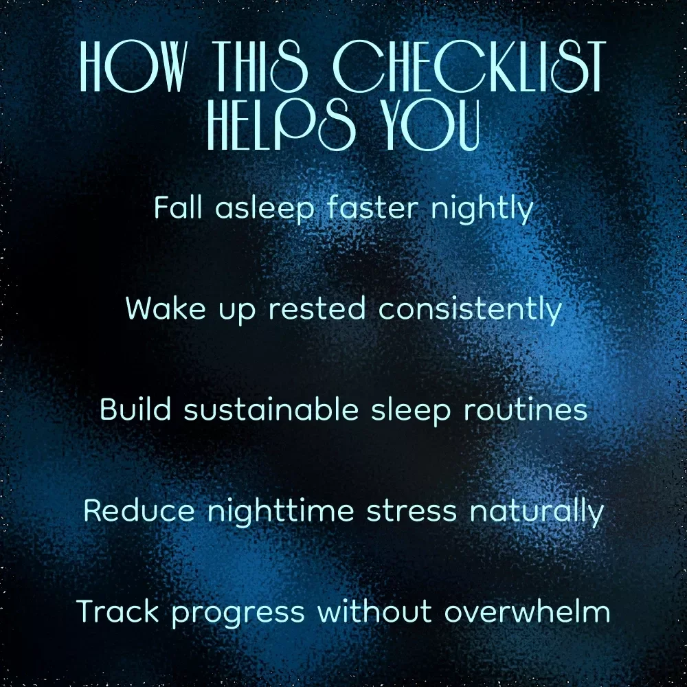 From Midnight Chaos to Morning Calm with the Sleep Fix Checklist | How to Improve My Sleep Schedule | Printable Digital Sleep Reset Guide