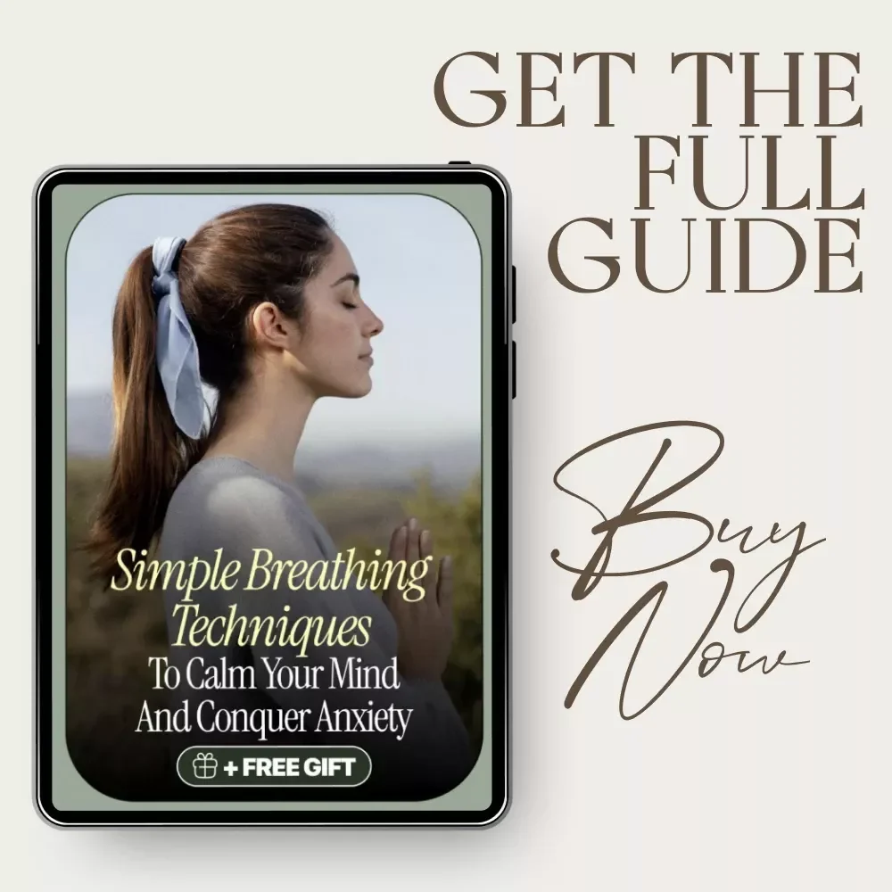 Simple Breathing Techniques to Calm Your Mind and Conquer Anxiety – Deep Breathing Exercises for Anxiety eBook, Guided Breathwork, Stress Relief, Sleep & Mindfulness