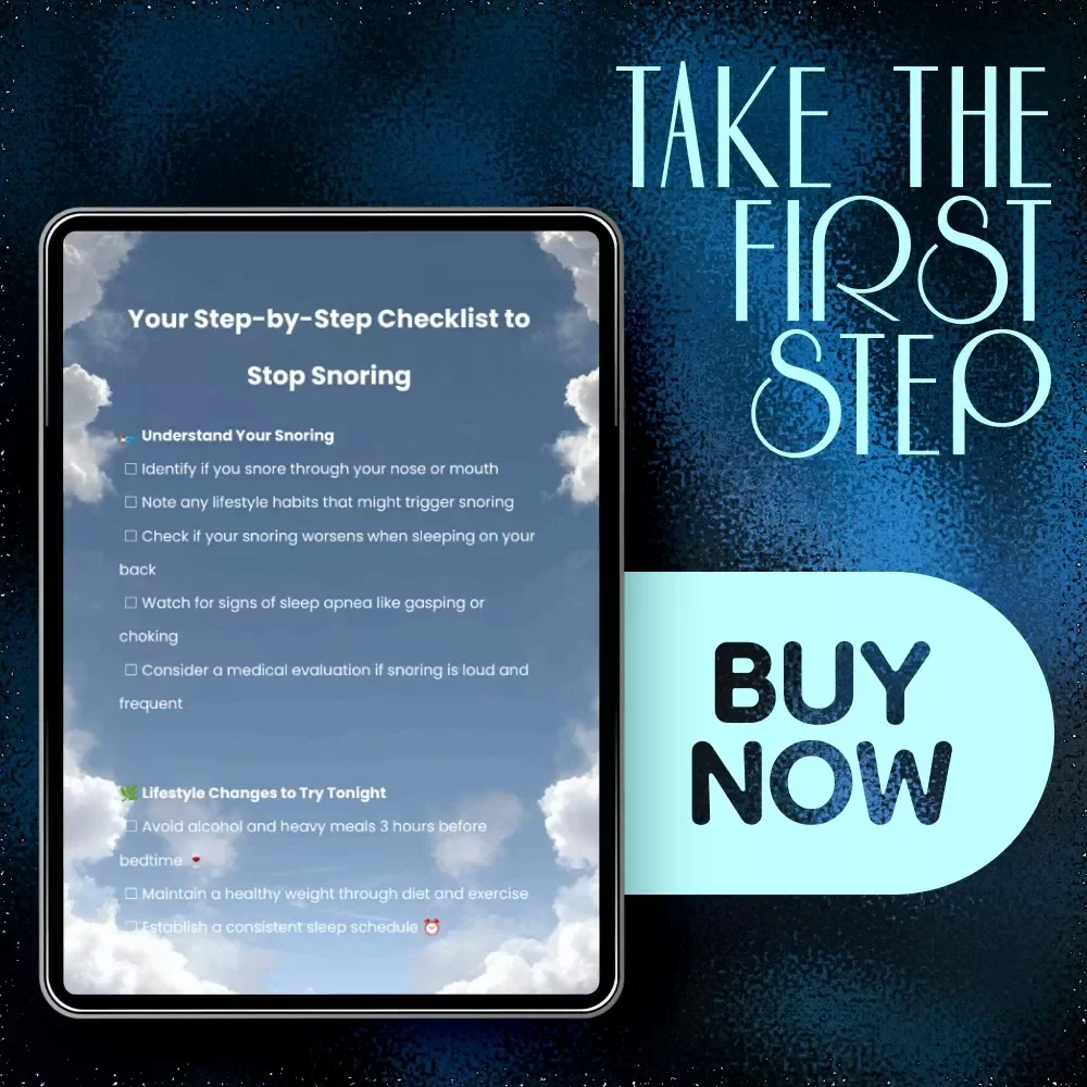 Your Step-by-Step Checklist to Stop Snoring: How to Stop Snoring Permanently