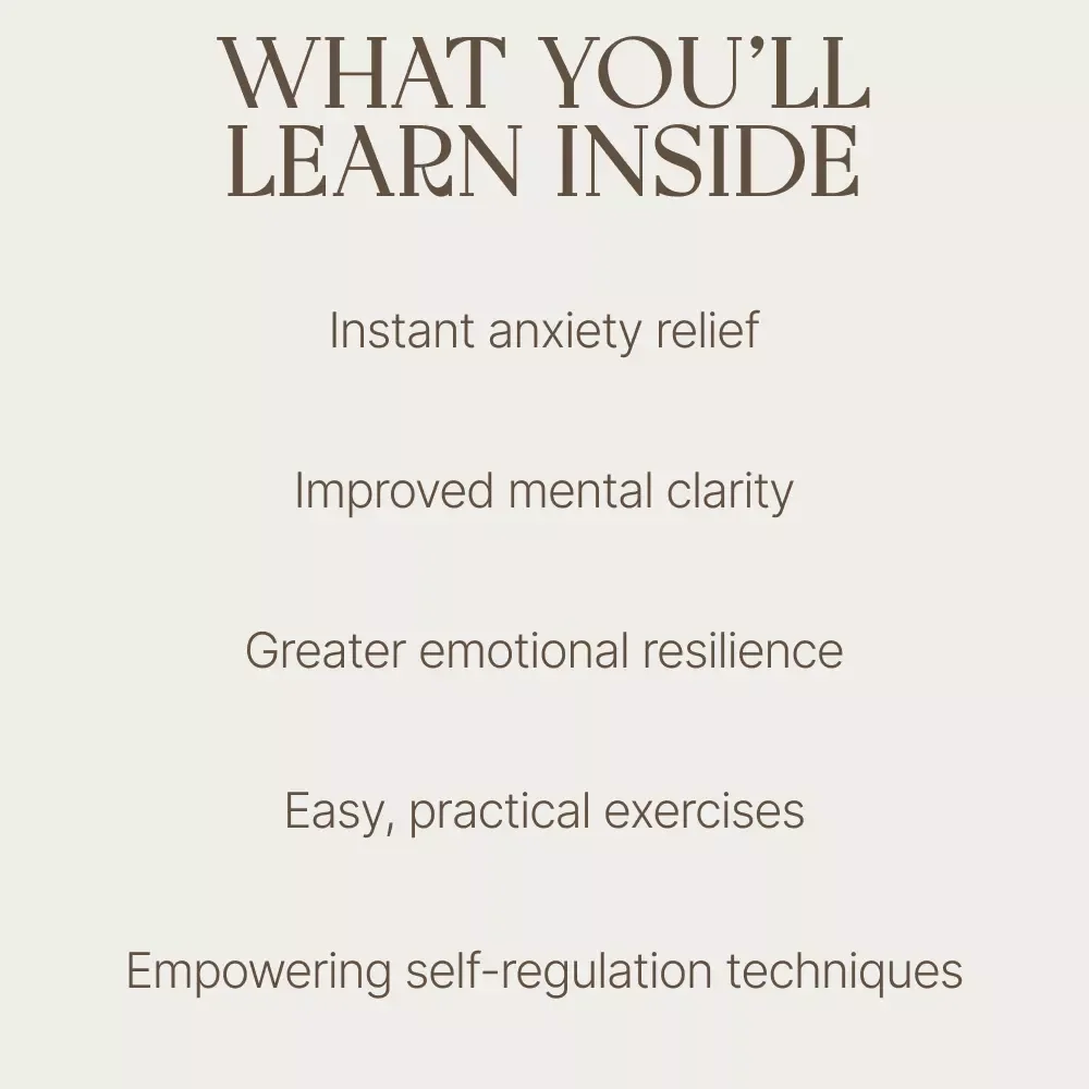 Simple Breathing Exercises to Calm Anxiety Attacks | Digital Download eBook on Breathing Techniques for Anxiety Relief
