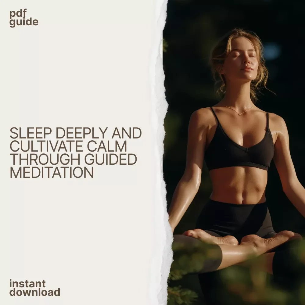 A Gentle Guide to Guided Meditation for Deep Sleep and Lasting Calm | Digital Download Sleep Meditation Guide, Relaxation eBook, Guided Meditation for Insomnia & Stress Relief
