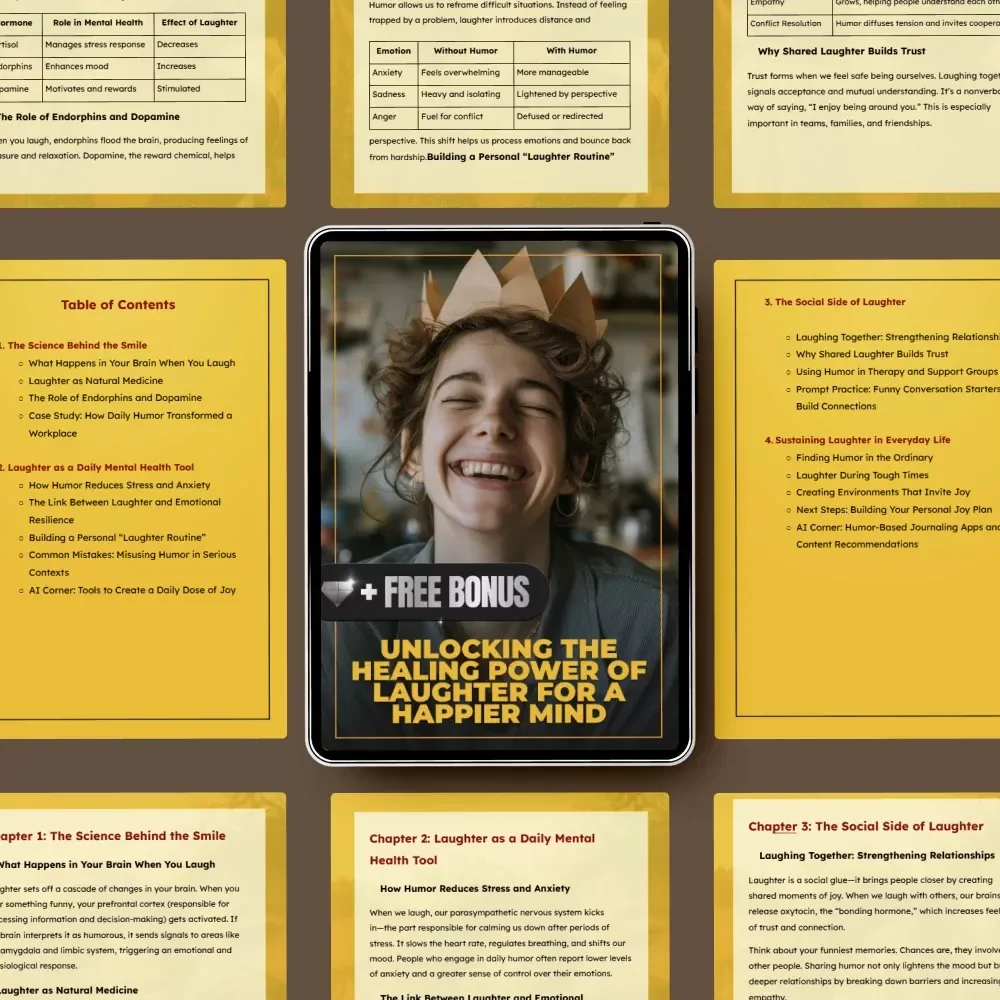 Unlocking the Healing Power of Laughter for a Happier Mind | Mental Wellness Guide | Benefits of Laughter on Mental Health | Digital Download