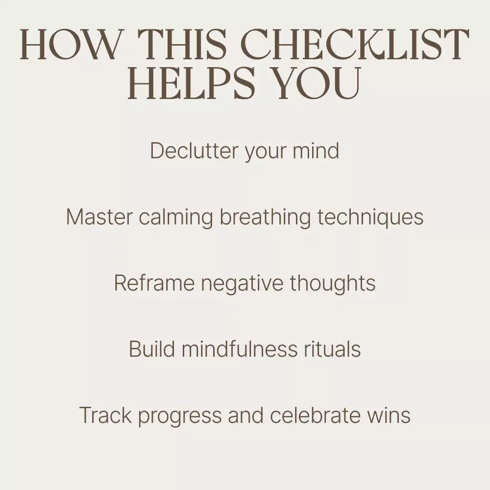 The Mind-Clearing 7-Day Reset for Mental Calm – A Checklist for Relaxing Your Mind