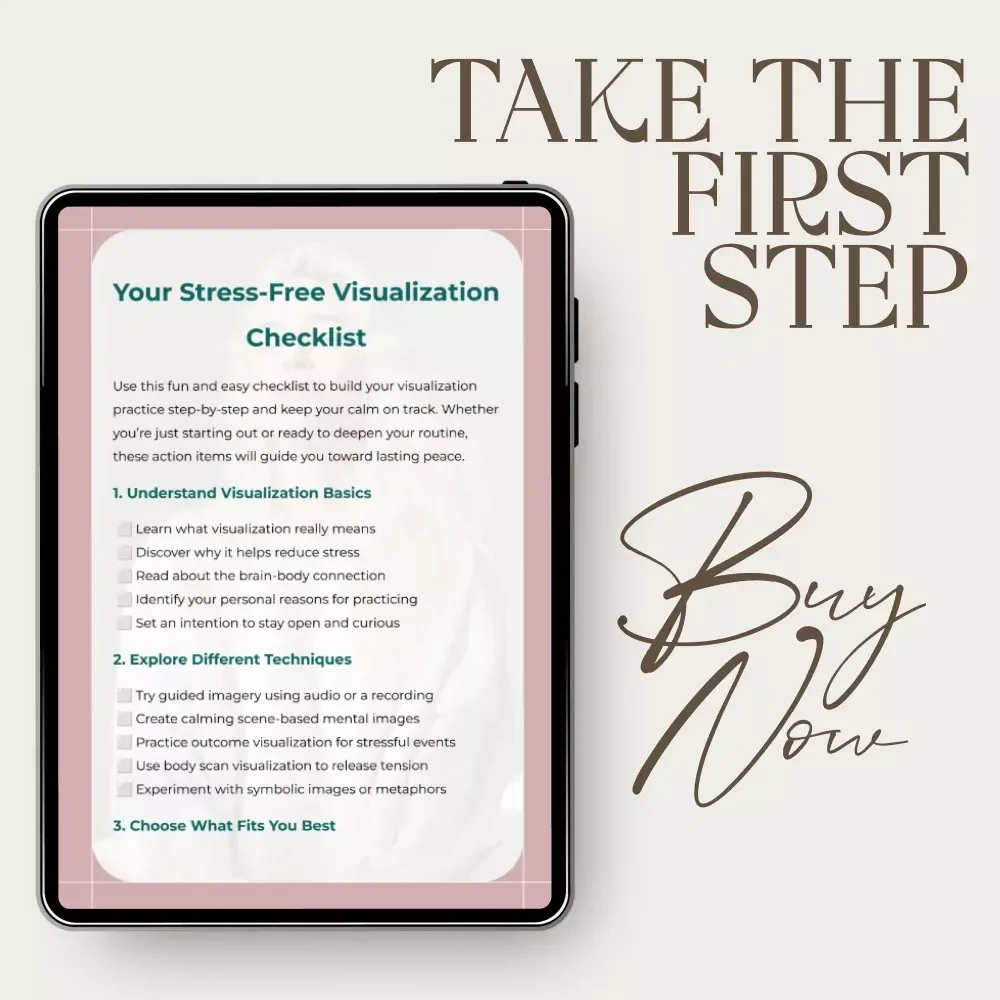Your Stress-Free Visualization Checklist – Digital Download for Stress Relief, Mindfulness & Daily Calm Practice
